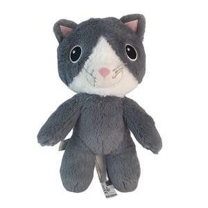 IKEA AFTONSPARV Plush Cat 11" Gray White Stuffed Animal 2019 Toy 005.515.39